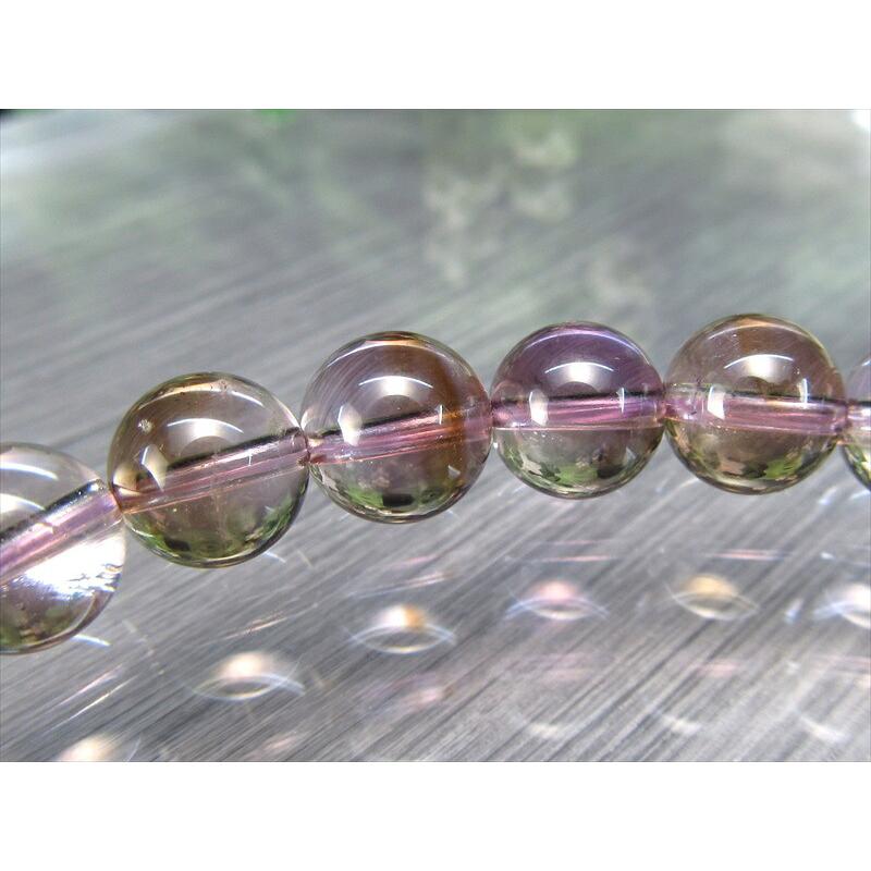 しっかりバイカラー 3A アメトリン ブレスレット 8mm-8.5mm×23珠 透明感抜群 最高の能力を引き出す石 2種の鉱物が織り成す神秘の石 1点もの ブラジル産 | ブランド登録なし | 04