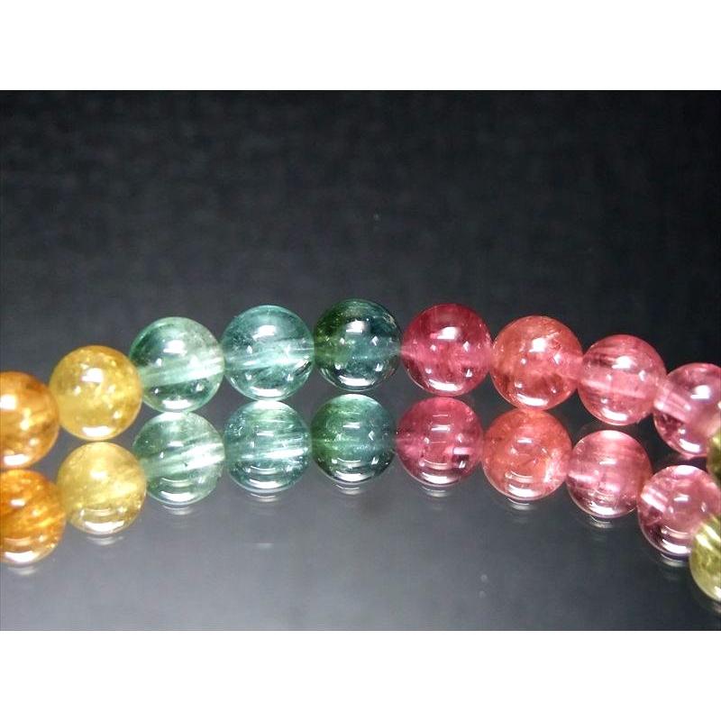 奇跡を起こす7色揃い S級 MIXカラー トルマリン ブレスレット 6mm-6.5