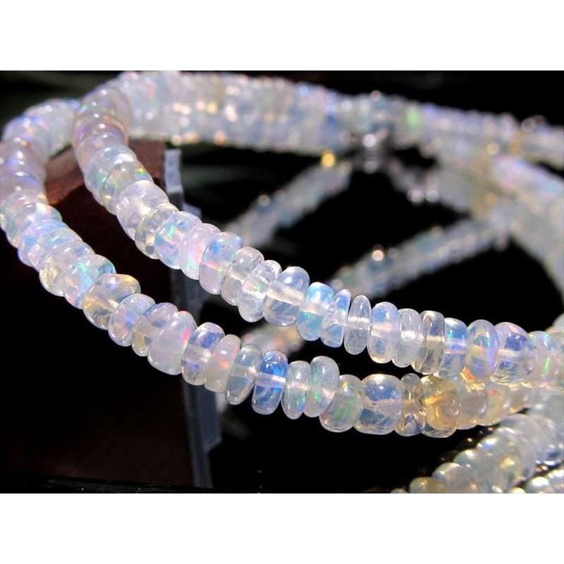 プレシャスオパール ボタン ワイヤー ブレスレット 幅4.5mm-5mm 幻想的な遊色効果 幸運を呼び込む石 ボタン型 オパール アジャスター金具付き エチオピア産 | ブランド登録なし | 02