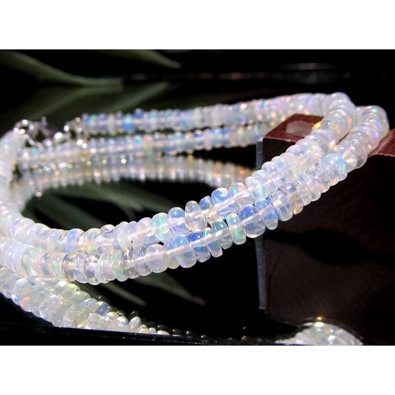 プレシャスオパール ボタン ワイヤー ブレスレット 幅4.5mm-5mm 幻想的な遊色効果 幸運を呼び込む石 ボタン型 オパール アジャスター金具付き エチオピア産 | ブランド登録なし | 03