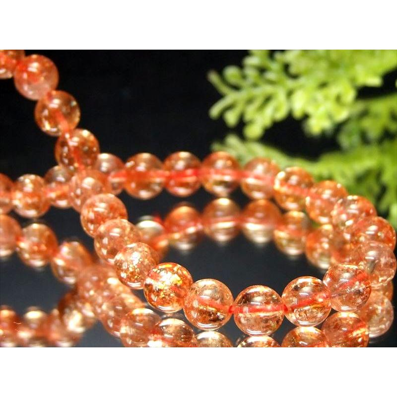 過去最高品質 S級 サンストーン ブレスレット 6mm-6.5mm×31珠 太陽神の