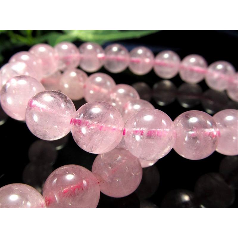 4A モルガナイト ピンクアクアマリン ブレスレット 約7mm-7.5mm×25珠