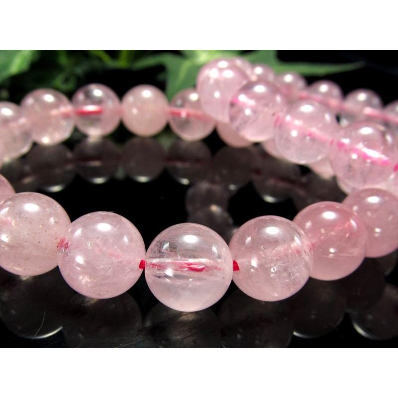 4A モルガナイト ピンクアクアマリン ブレスレット 約7mm-7.5mm×25珠