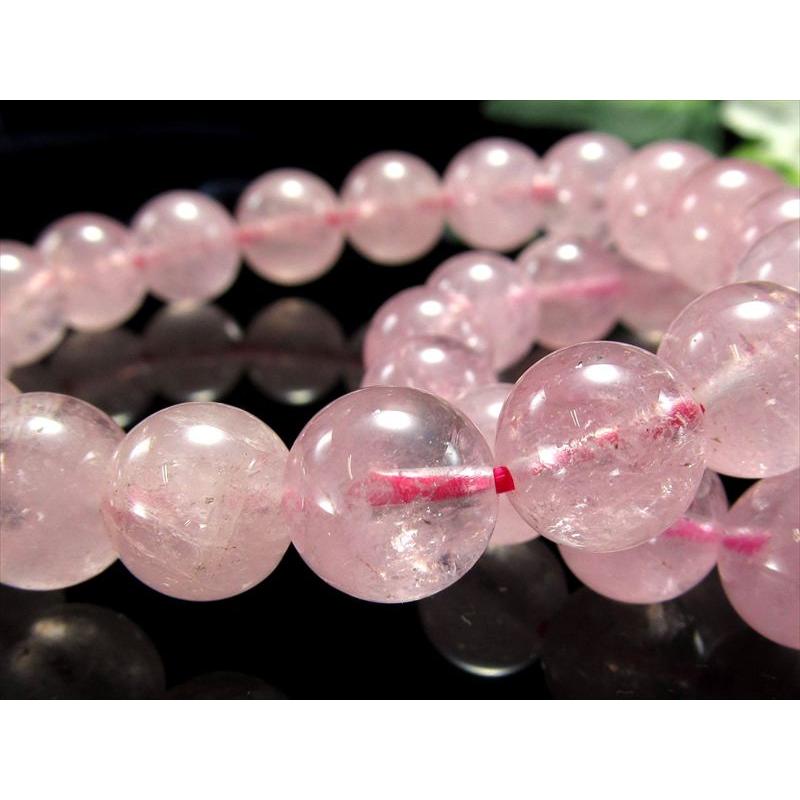 4A モルガナイト ピンクアクアマリン ブレスレット 約7mm-7.5mm×25珠