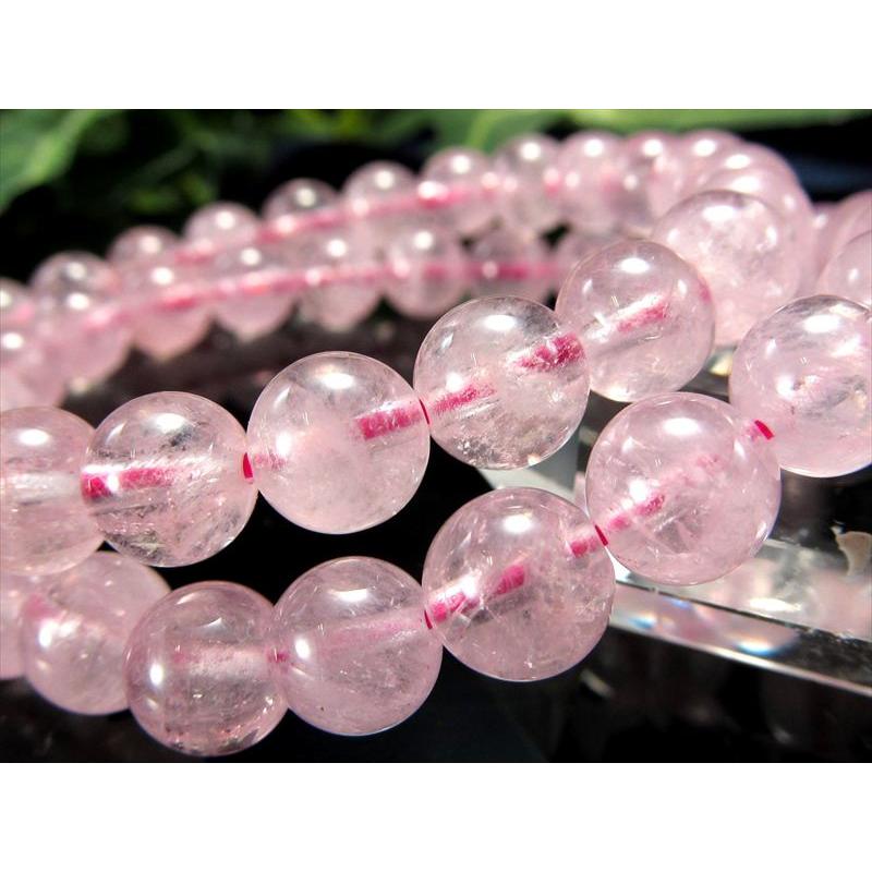 4A モルガナイト ピンクアクアマリン ブレスレット 約7mm-7.5mm×25珠