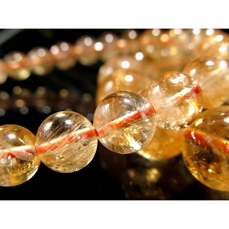 鮮やかな黄金色 シトリン 黄水晶 ブレスレット 7mm-7.5mm×26珠前後 中には虹入りも 11月の誕生石 幸福の守護石 ブラジル産 パワーストーン 天然石 | ブランド登録なし | 01