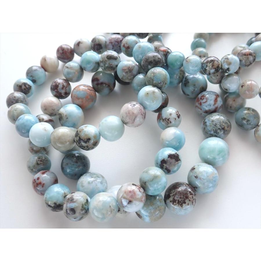 キュープライトインラリマー(チョコレートラリマー) ブレスレット 10mm