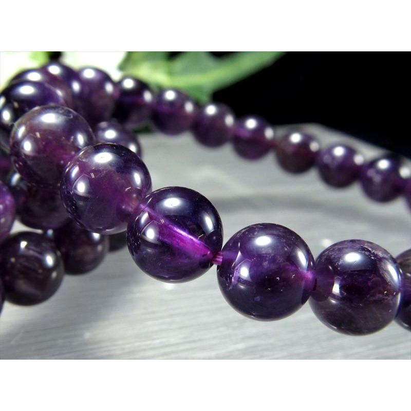大特価 濃アメジスト ブレスレット 約6mm珠 内径17cm-17.5cm 2月の誕生石 ブラジル産 パワーストーン bl-s パワーストーン 天然石 | ブランド登録なし | 05