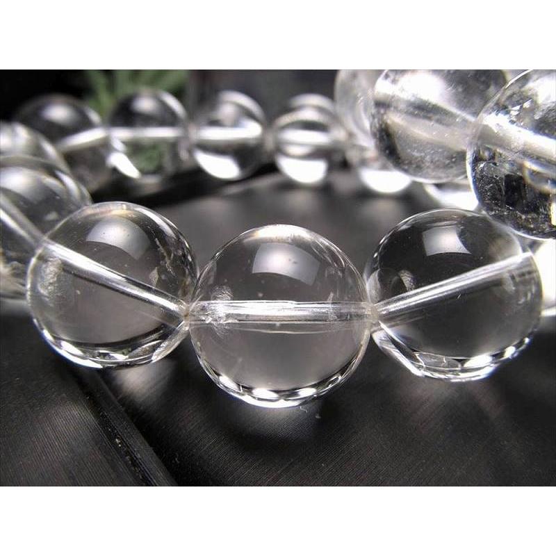大珠 クリアタイプ マニカランクォーツ ブレスレット 15mm-16mm×14珠