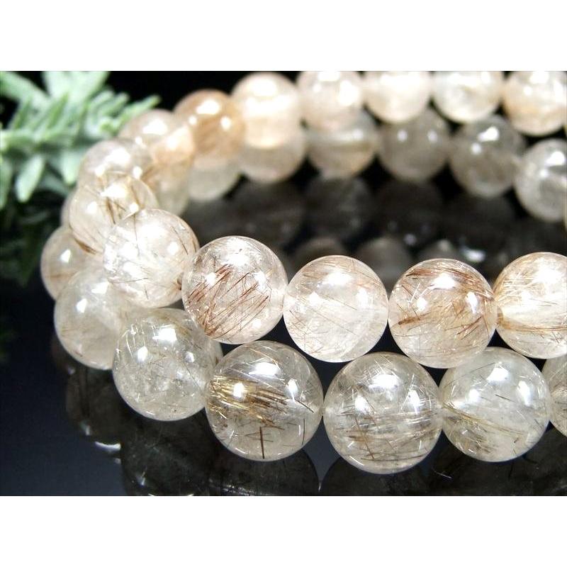 シルバールチルクオーツ約11mmブレスレット