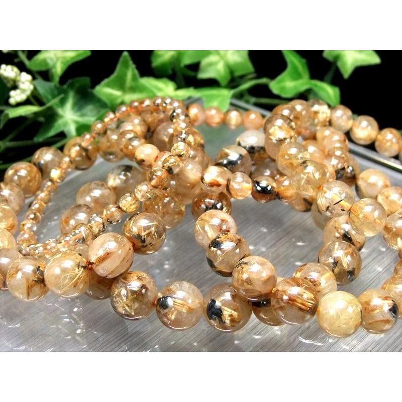 パワーストーン天然母岩たっぷりのヘマタイトインタイチンルチル