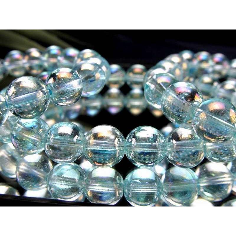 ミントグリーンオーラ ブレスレット 約8.5mm×23珠前後 自然と科学の