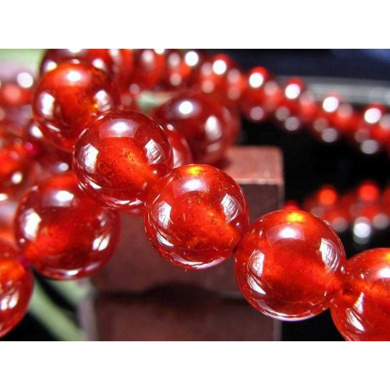 AA+ オレンジ ガーネット ヘソナイト ガーネット ブレスレット 8.5mm-9mm×22珠前後 華やかオレンジ 艶感抜群 歴史上最も古い宝石のひとつ 努力を実らせる石 | ブランド登録なし | 04