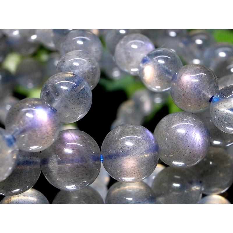 希少なピンクやパープルのシラーも レインボー ラブラドライト ブレスレット 8.5mm-9mm×23珠前後 神秘的 まるでオーロラ 霊性を高める石 マダガスカル産 | ブランド登録なし | 05