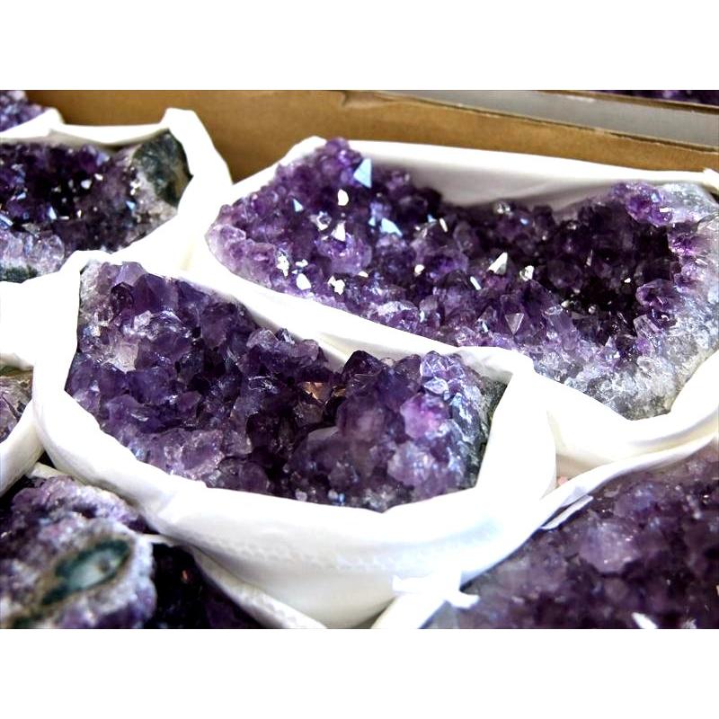 限定10箱 濃厚ウルグアイ産お得セット 4A アメジスト クラスター