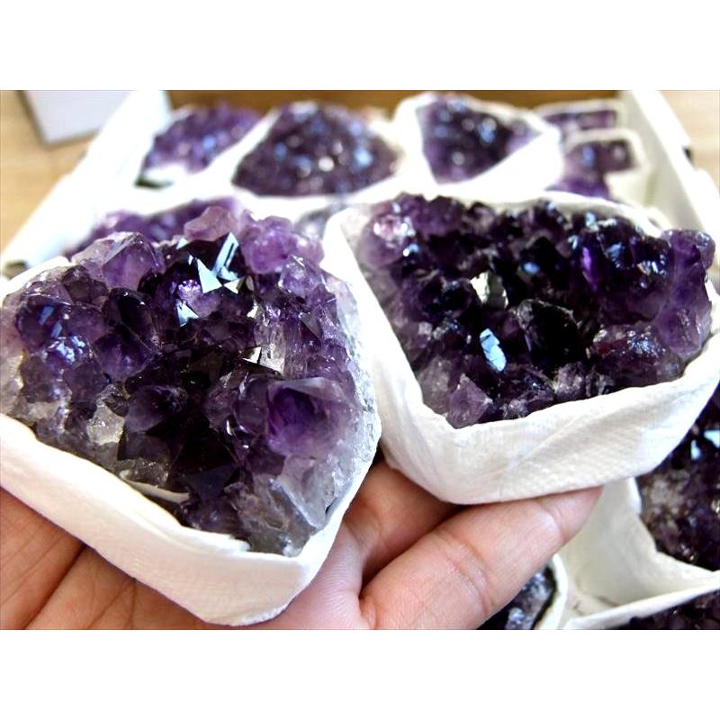 限定10箱 濃厚ウルグアイ産お得セット 4A アメジスト クラスター