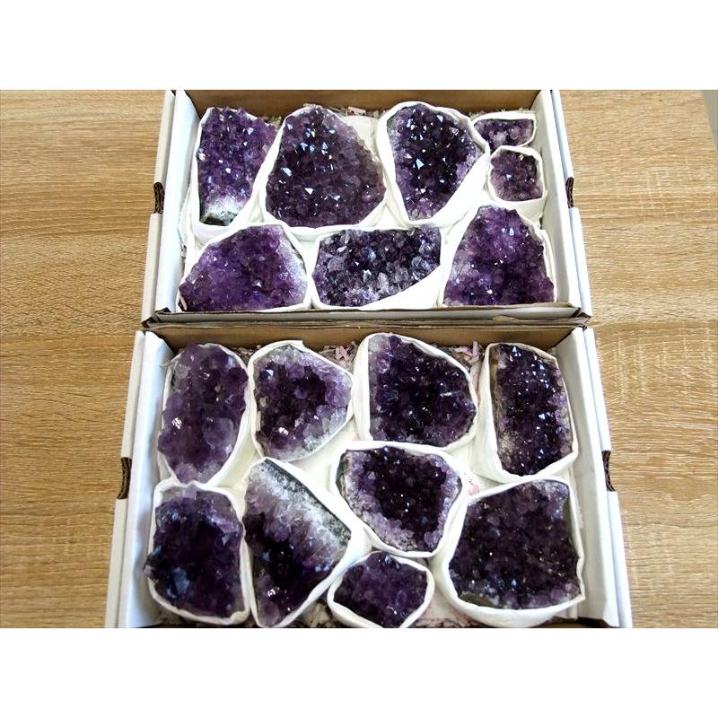 限定10箱 濃厚ウルグアイ産お得セット 4A アメジスト クラスター