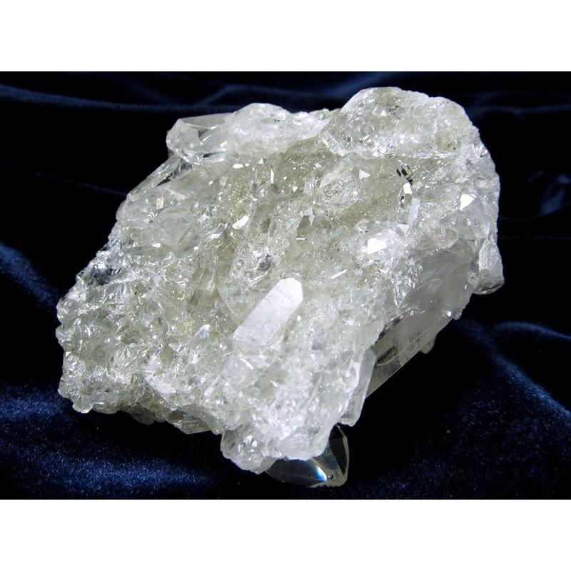 5A 虹入り・両面キラキラ・照り最高 ゼッカ産 水晶クラスター 最大幅約