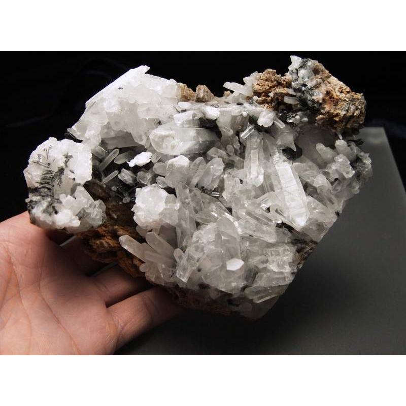 100％本物保証！ 希少 アイアンローズ ヘマタイト の水晶共生