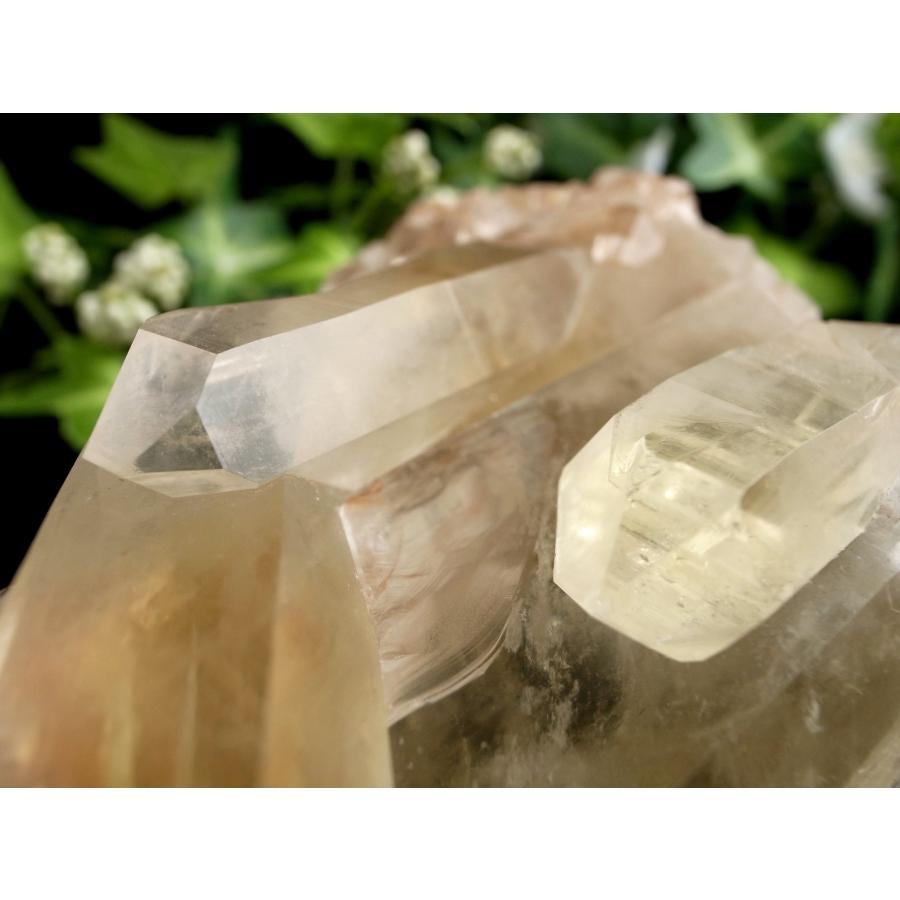 フロスト加工・スモーキークォーツのフラワー②希少石ナチュラル