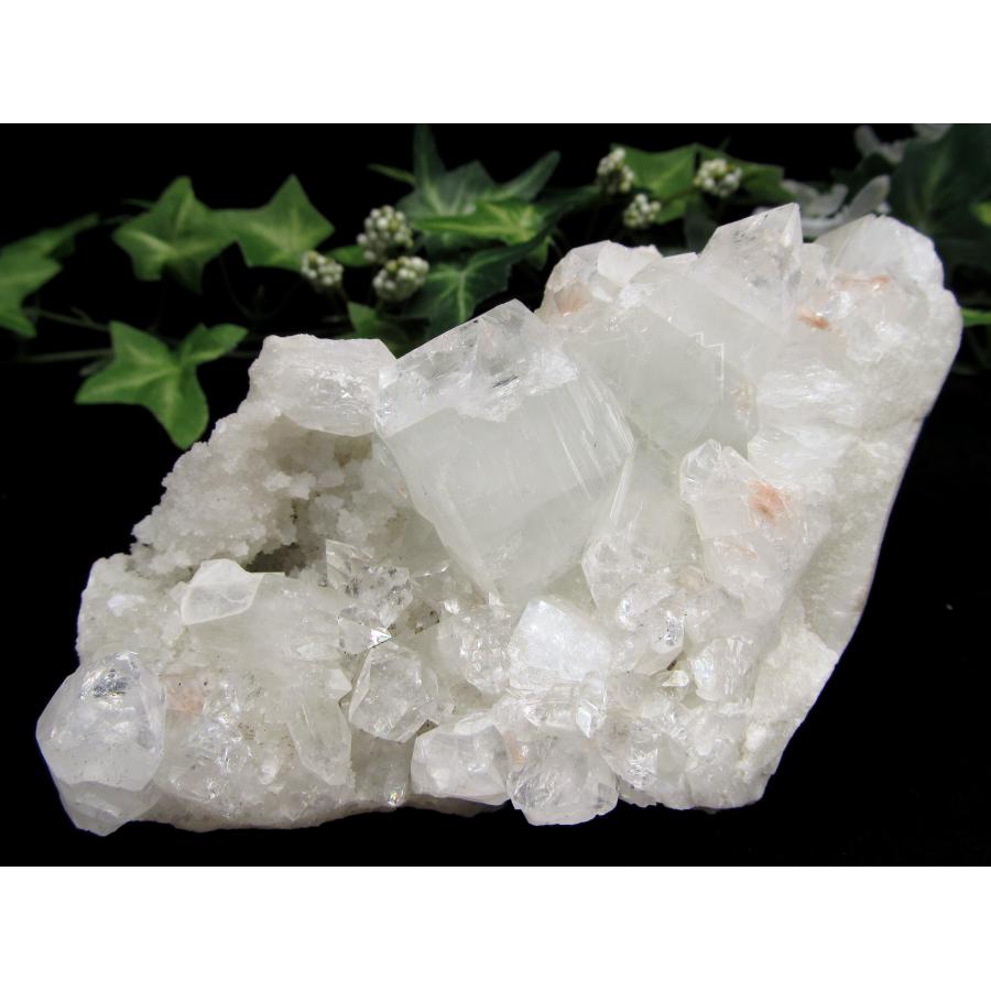 アポフィライト クラスター 天然石 パワーストーン ダイヤモンドアポフィライト【魚眼石】ミニクラスター◇原石