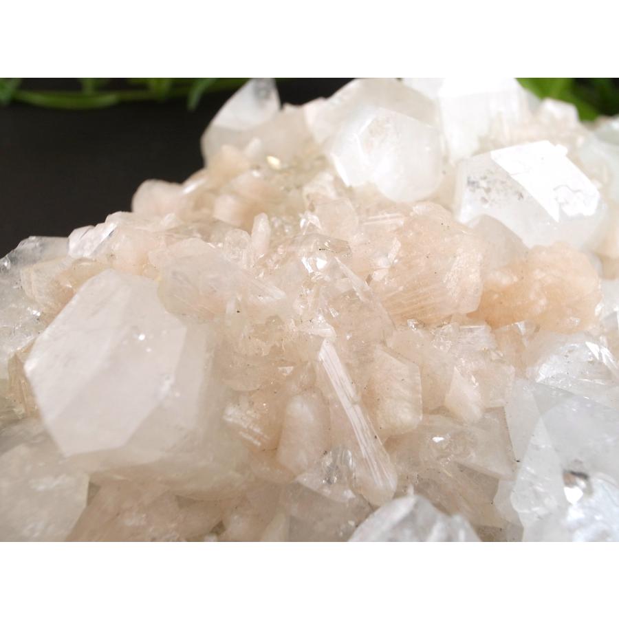 4A アポフィライト 魚眼石 クラスター原石 最大幅134mm 重さ369g