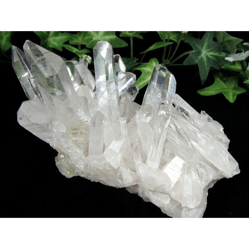 天然石パワーストーン　極上！透明！水晶クラスター 5A 世界トップレベルの美しい水晶 アメリカ・アーカンソー州産 透明