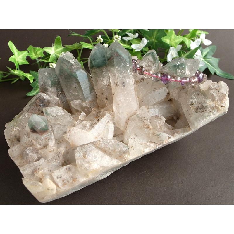 極限環境が生んだ水晶 ガルサ産 水晶クラスター 最大幅 約185mm