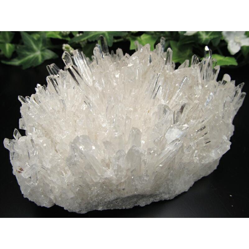 虹入り 4A 四川省産 水晶 クラスター 最大幅118mm 重さ527g 透明 超