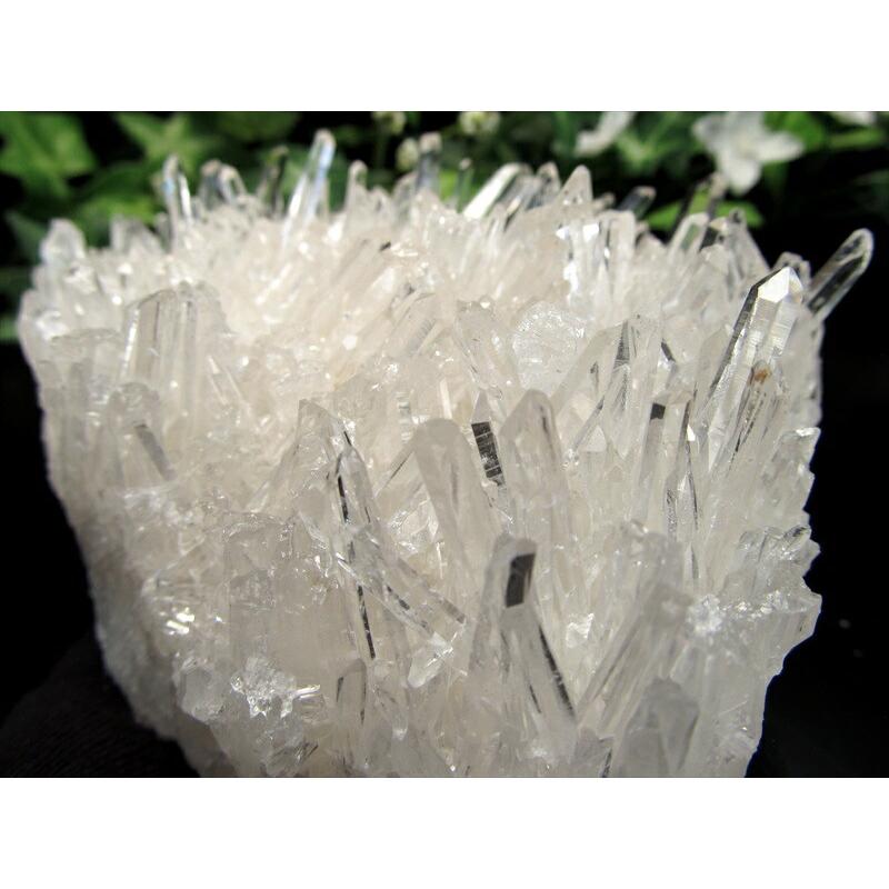 虹入り 4A 四川省産 水晶 クラスター 最大幅118mm 重さ527g 透明 超
