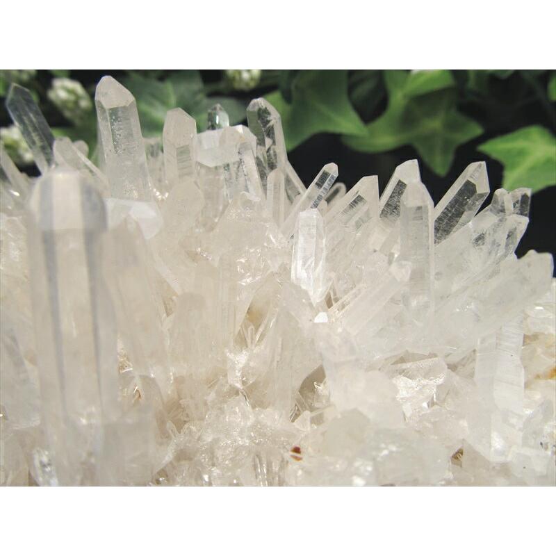 4A 四川省産 水晶 クラスター 最大幅107mm 重さ255g 透明 超人気針状