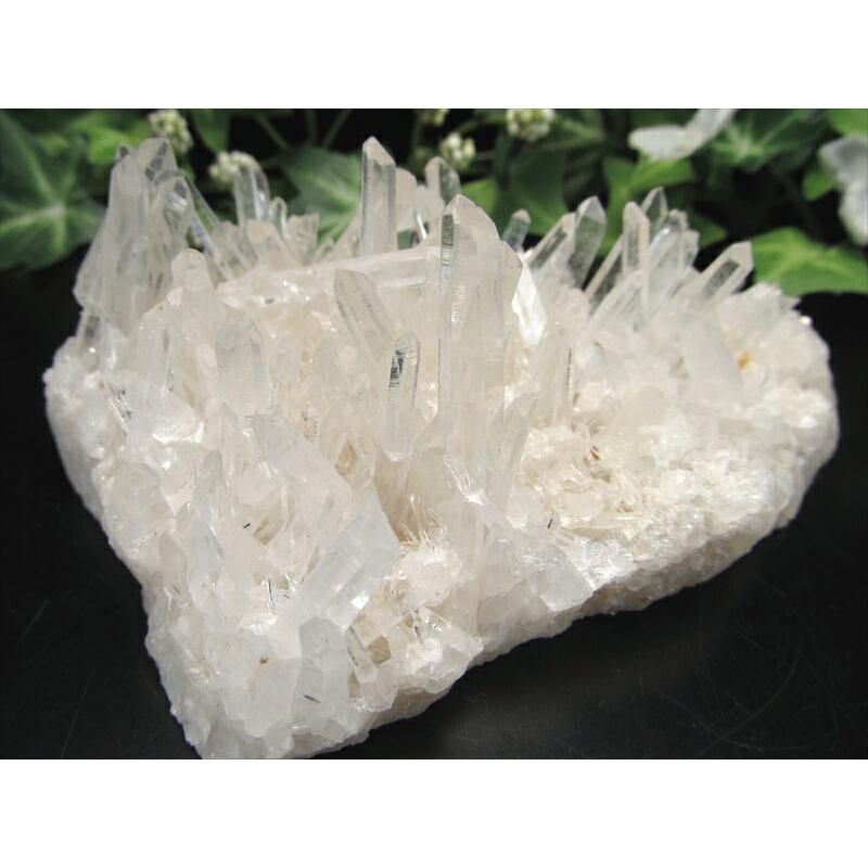 4A 四川省産 水晶 クラスター 最大幅107mm 重さ255g 透明 超人気針状