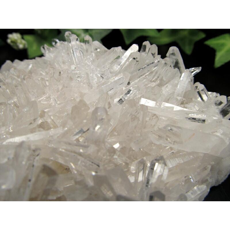4A 四川省産 水晶 クラスター 最大幅99mm 重さ324g 透明 超人気針状