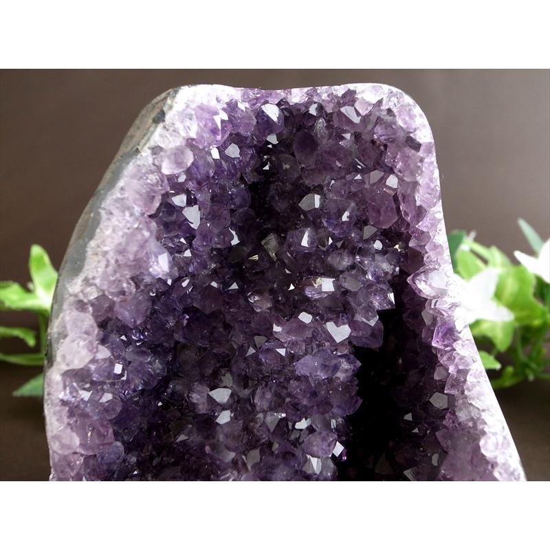3A アメジスト クラスター スタンドタイプ 高さ100mm 重さ630g 美結晶