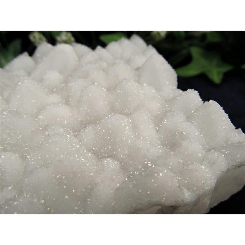 新雪の様なキラキラ スノーホワイト ドゥルージーキャップ クォーツ クラスター 最大幅92mm 重さ354g 氷の様なキラキラ ドゥルージー 結晶 水晶 | ブランド登録なし | 03