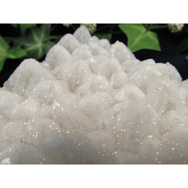 新雪の様なキラキラ スノーホワイト ドゥルージーキャップ クォーツ クラスター 最大幅92mm 重さ354g 氷の様なキラキラ ドゥルージー 結晶 水晶 | ブランド登録なし | 04