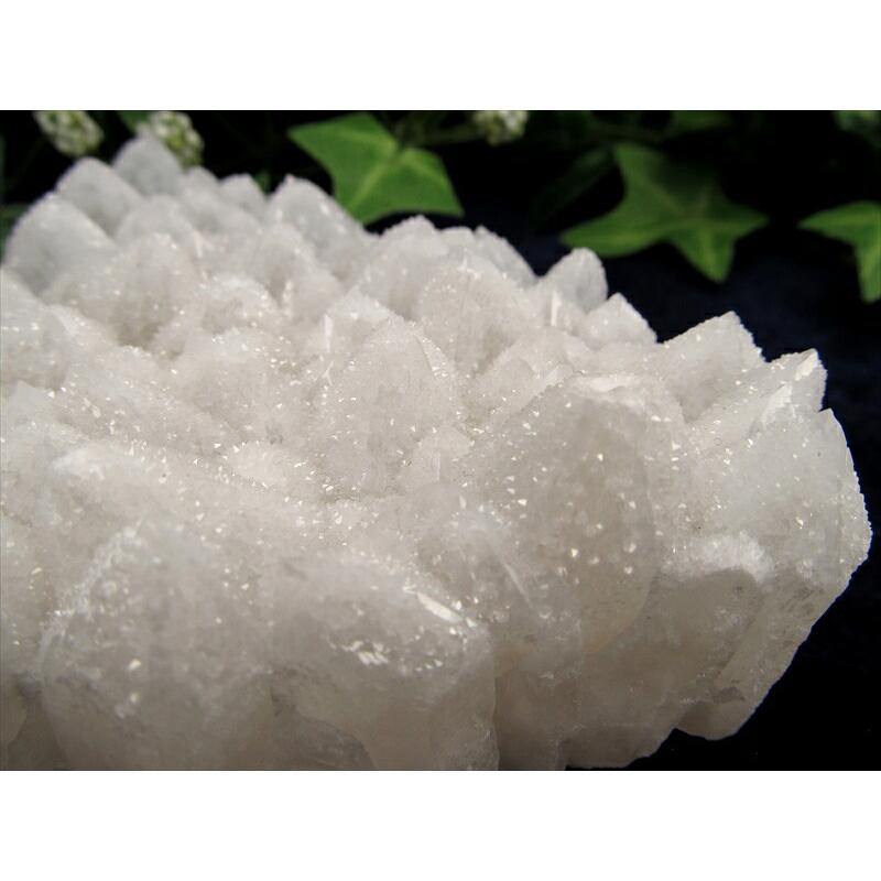 新雪の様なキラキラ スノーホワイト ドゥルージーキャップ クォーツ クラスター 最大幅92mm 重さ354g 氷の様なキラキラ ドゥルージー 結晶 水晶 | ブランド登録なし | 05