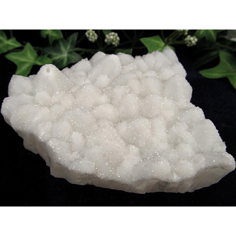 新雪の様なキラキラ スノーホワイト ドゥルージーキャップ クォーツ クラスター 最大幅92mm 重さ354g 氷の様なキラキラ ドゥルージー 結晶 水晶 | ブランド登録なし | 06