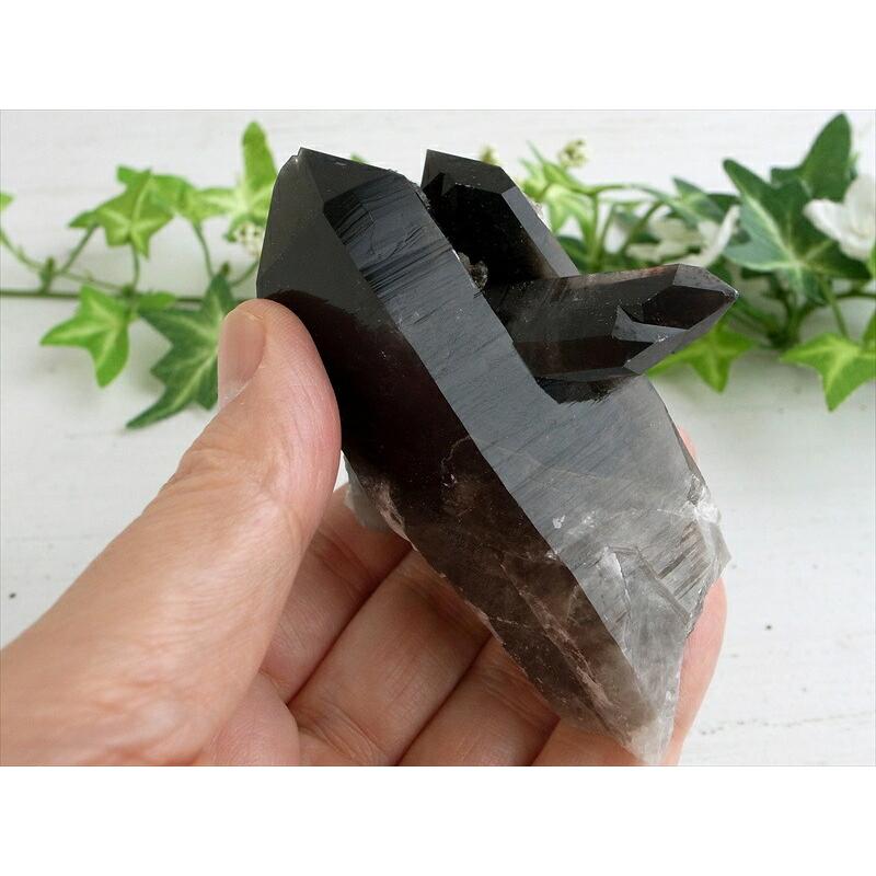 待望の再入荷 アーカンソー 州 産 モリオン 結晶 クラスター 最大幅約83mm 重さ170g 最強の魔除け・邪気払いの石 1点物 艶々極上 黒水晶 アーカンソー 州 産 | ブランド登録なし | 04