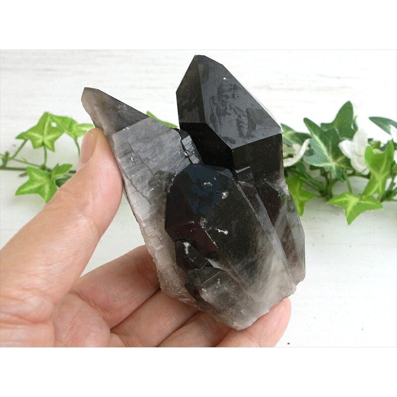 待望の再入荷 アーカンソー 州 産 モリオン 結晶 クラスター 最大幅約90mm 重さ300g 最強の魔除け 邪気払いの石 1点物 艶々極上 黒水晶 アーカンソー 州 産 | ブランド登録なし | 04