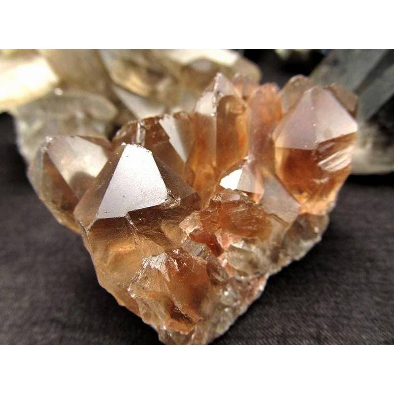 黒水晶 モリオン &スモーキークォーツ 煙水晶 クラスター原石 1個売り