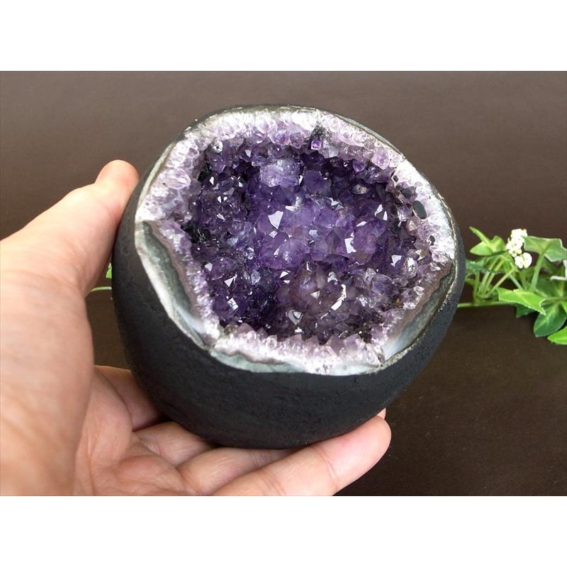 フラワー結晶有り アメジスト ドーム サークルドーム 最大幅96mm 重さ