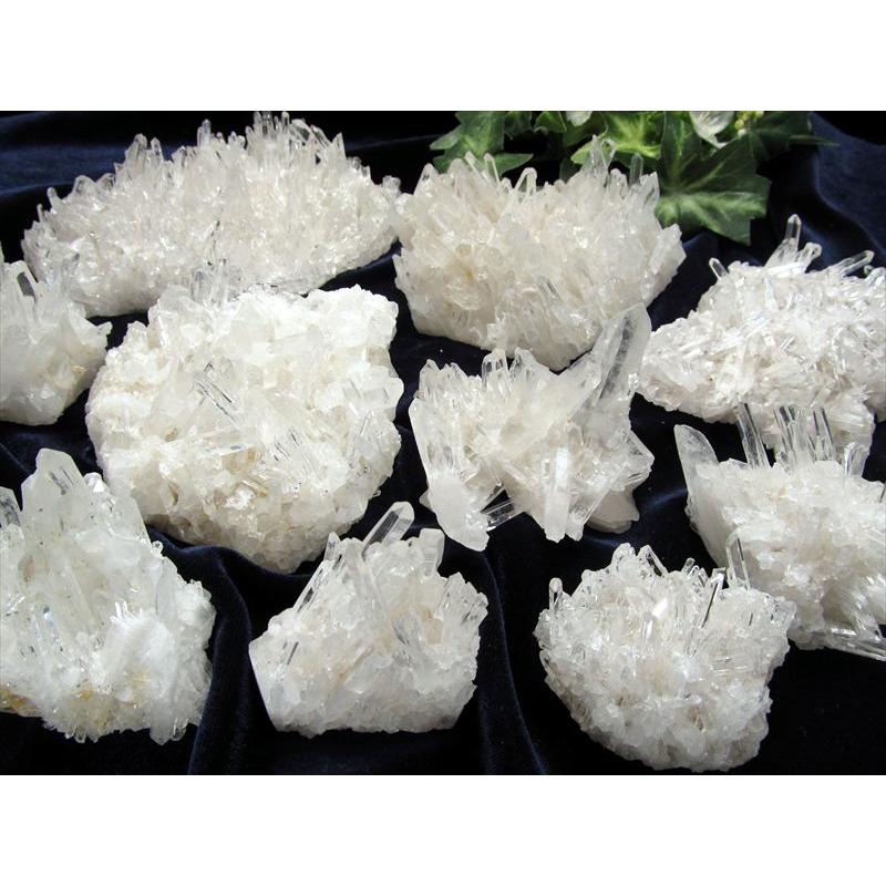 5A 四川省産 水晶クラスター原石 1個売り 重さ約30g-40g 超透明結晶 超