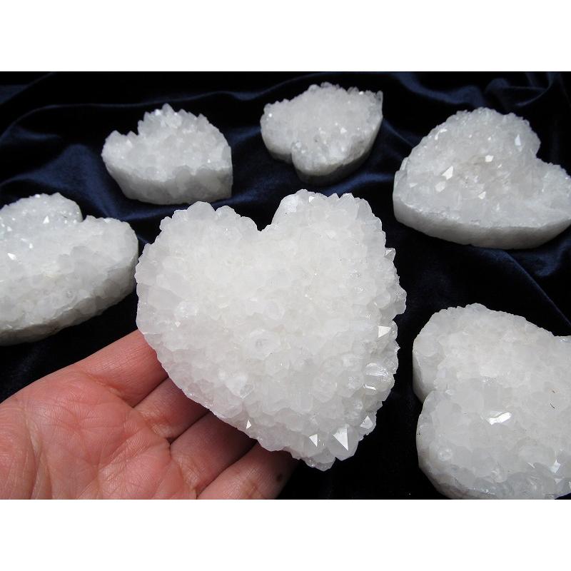 六角水晶　ハート型　クラスター 六角水晶 ハート型 クラスター 【公式通販】
