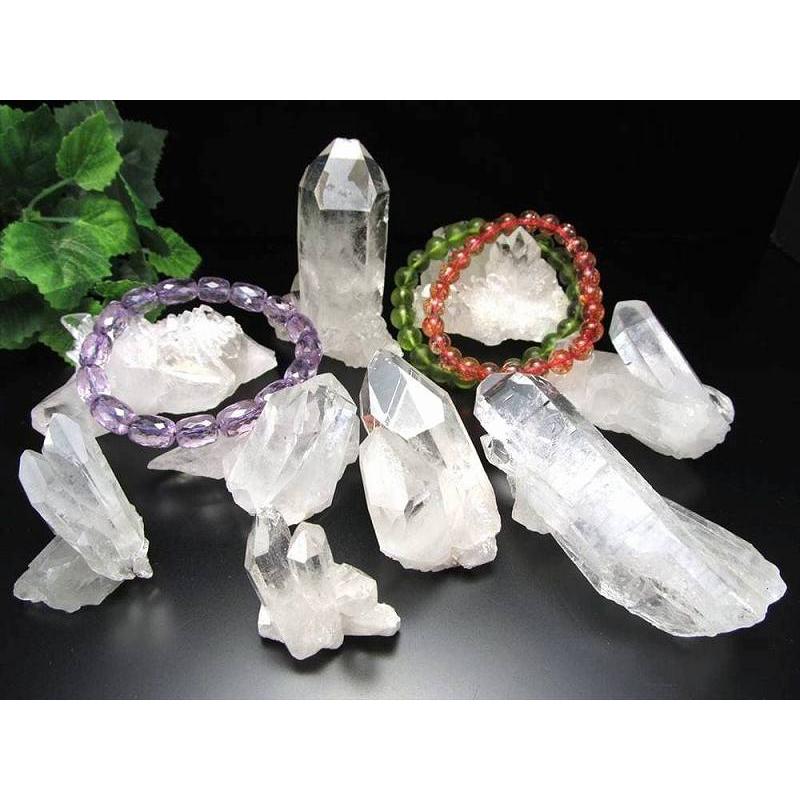 BIGサイズ トマスゴンサガ産 ロッククリスタル かち割り クラスター