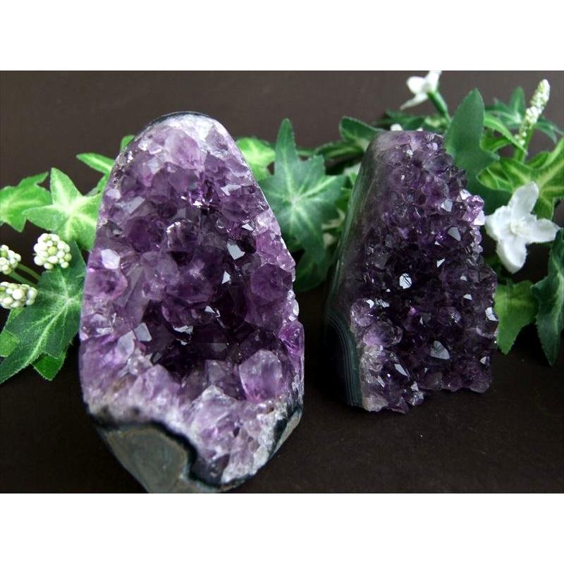 激レア 手の平サイズ 3A アメジスト 紫水晶 クラスター スタンドタイプ