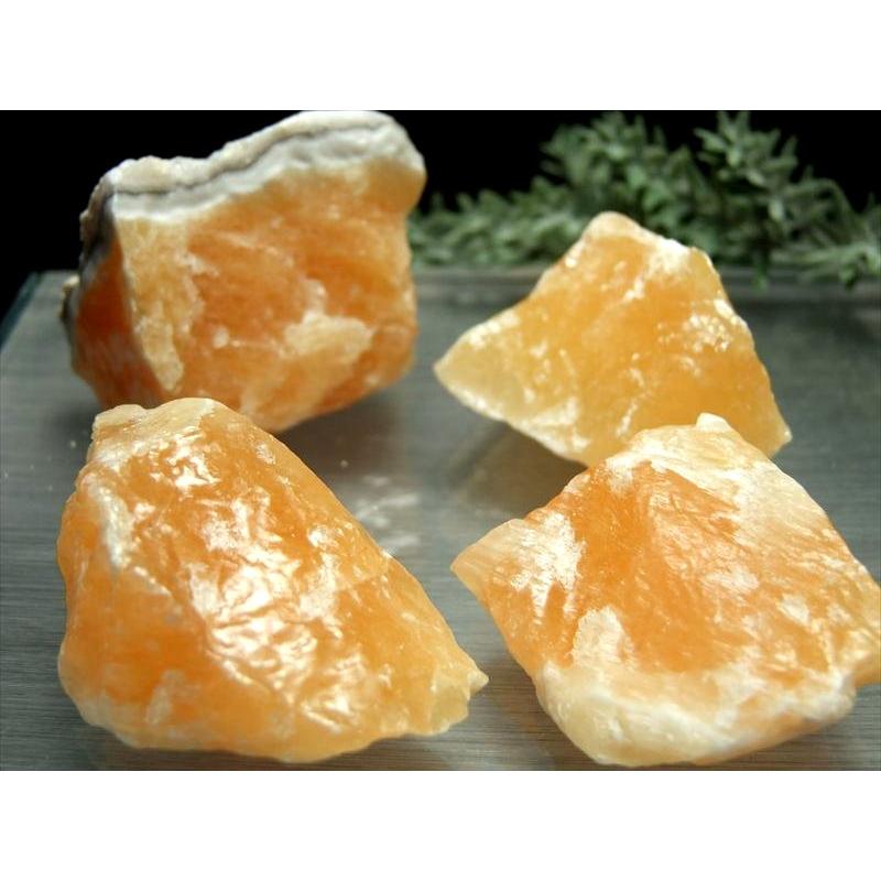 まるでミカン オレンジ カルサイト結晶ブロック詰め合わせ 約200g