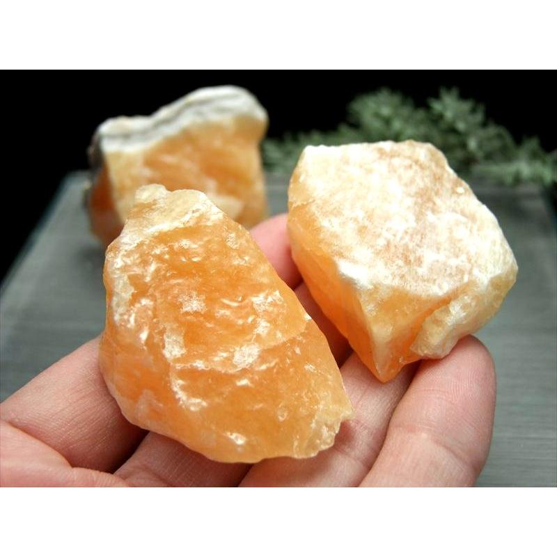 まるでミカン オレンジ カルサイト結晶ブロック詰め合わせ 約200g