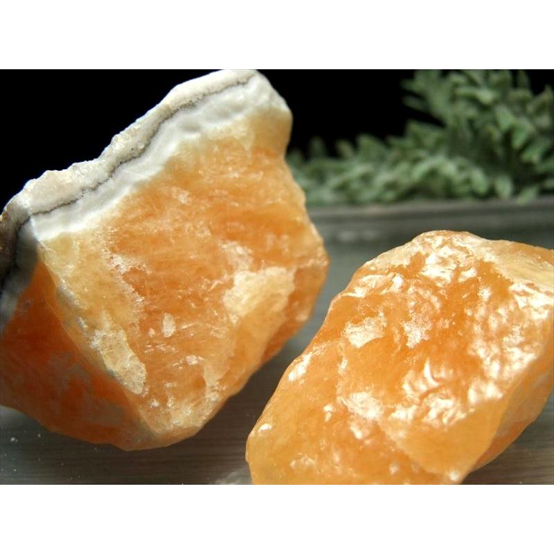 まるでミカン オレンジ カルサイト結晶ブロック詰め合わせ 約200g