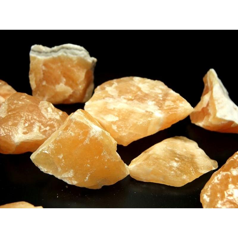 まるでミカン オレンジ カルサイト結晶ブロック詰め合わせ 約200g